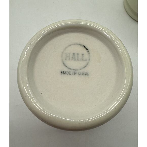 Vtg MCM Hall Tom & Jerry 8 Oz Cream Cups With Gold Trim Set Of 6 - Picture 4 of 5